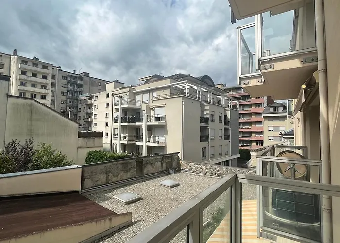 Agreable T2 Centre-ville, Calme Et Lumineux Avec Parking Privatif - Fr-1-555-94 艾克斯莱班